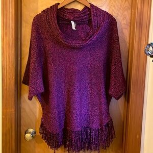 NY Collectin, fringe sweater, size Medium